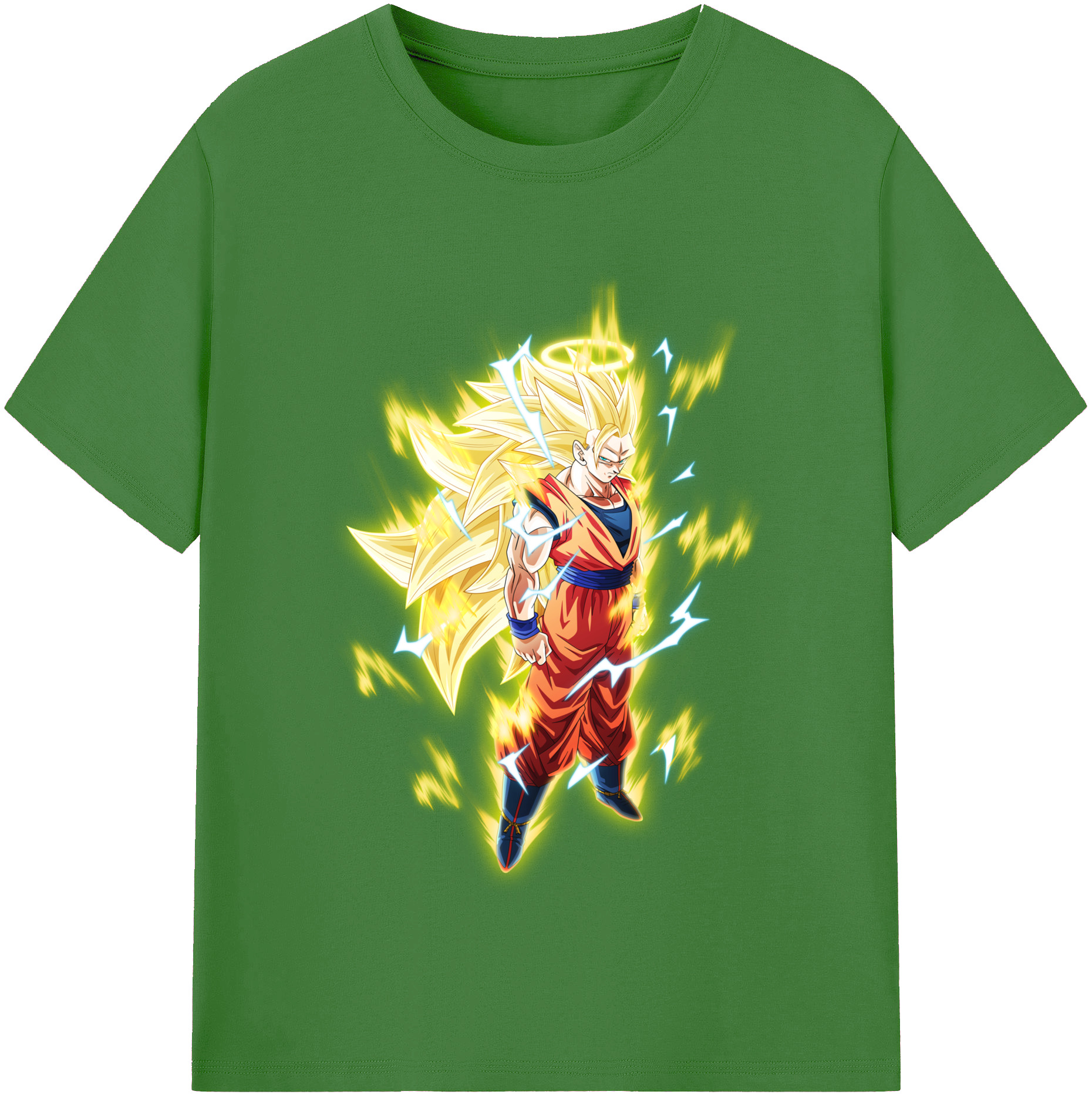 （画像用） ドラゴンボール 孫悟空（そん ごくう）Son Goku カカロット DRAGON BALL Kakarotto レディースカジュアルプリントTシャツ（綿100％）